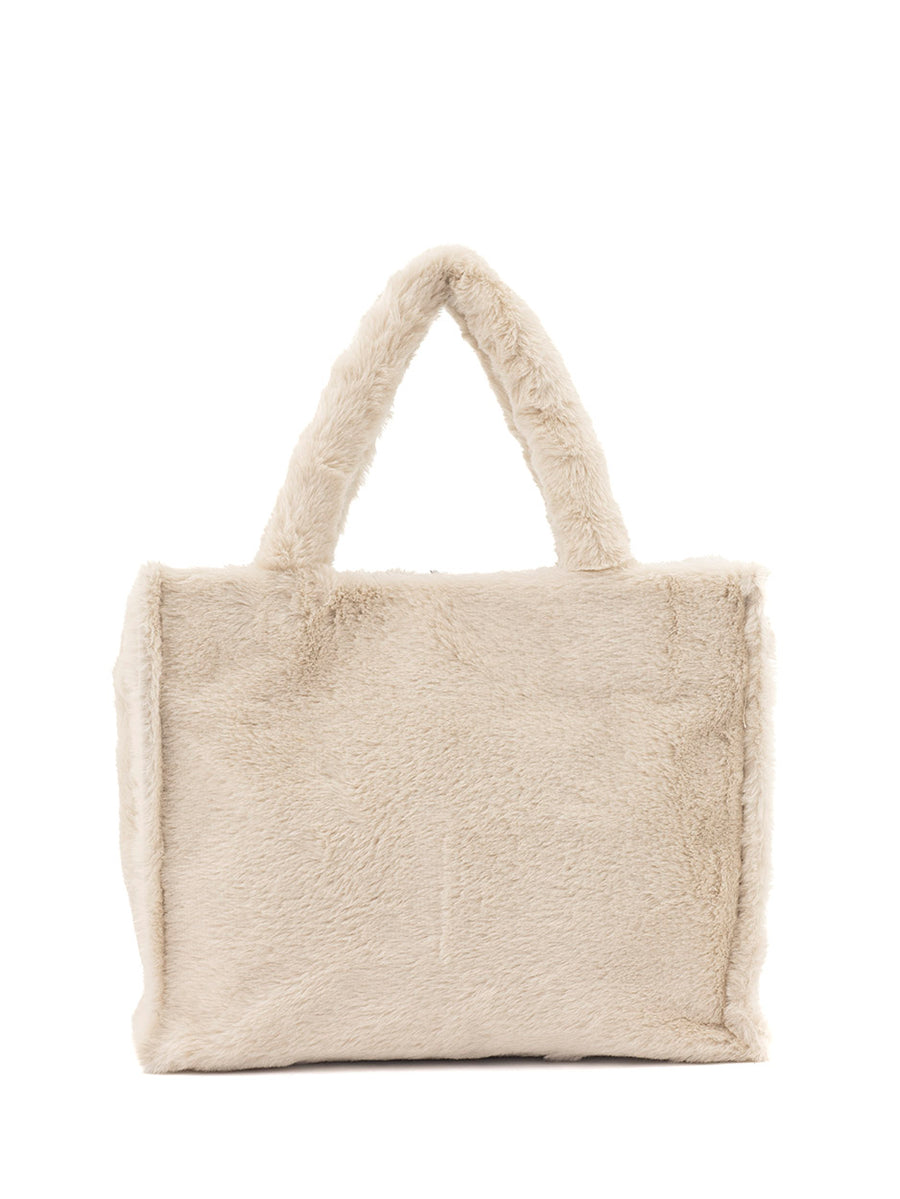 Oslo | Tas Beige Fluffy