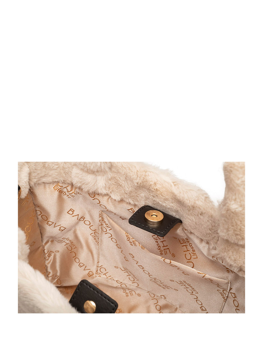 Oslo | Tas Beige Fluffy