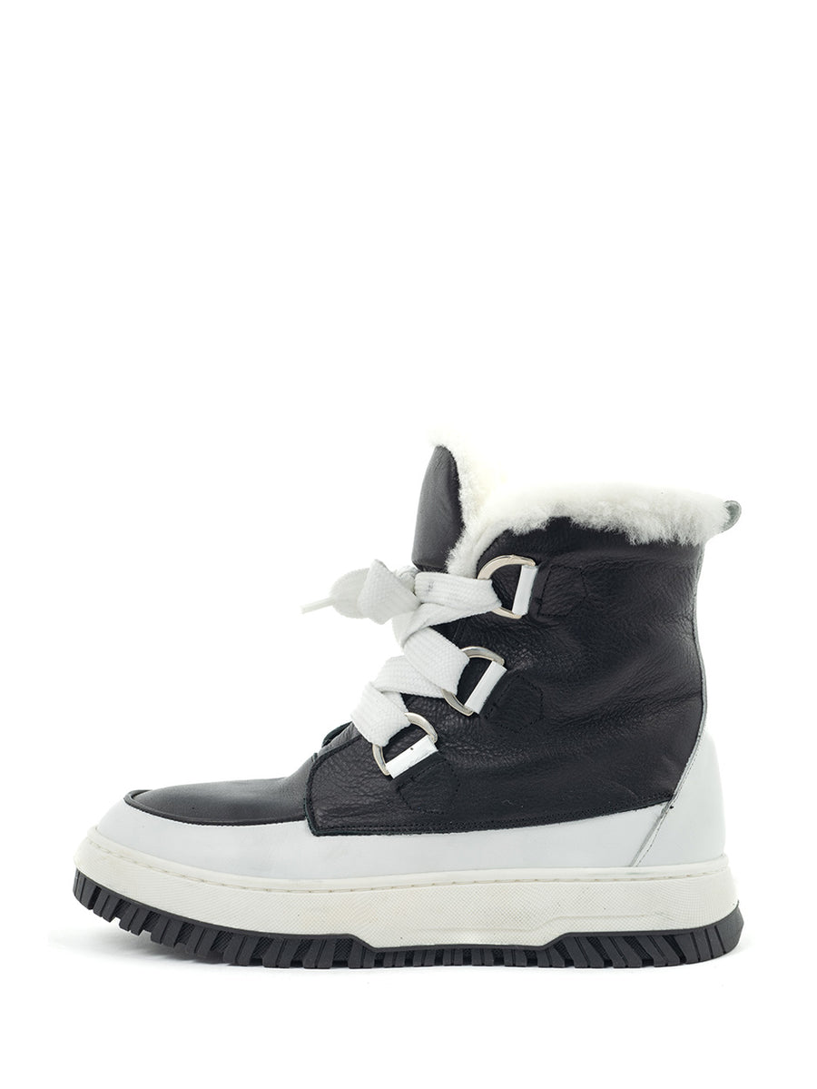 Jette | Fur Boots Black