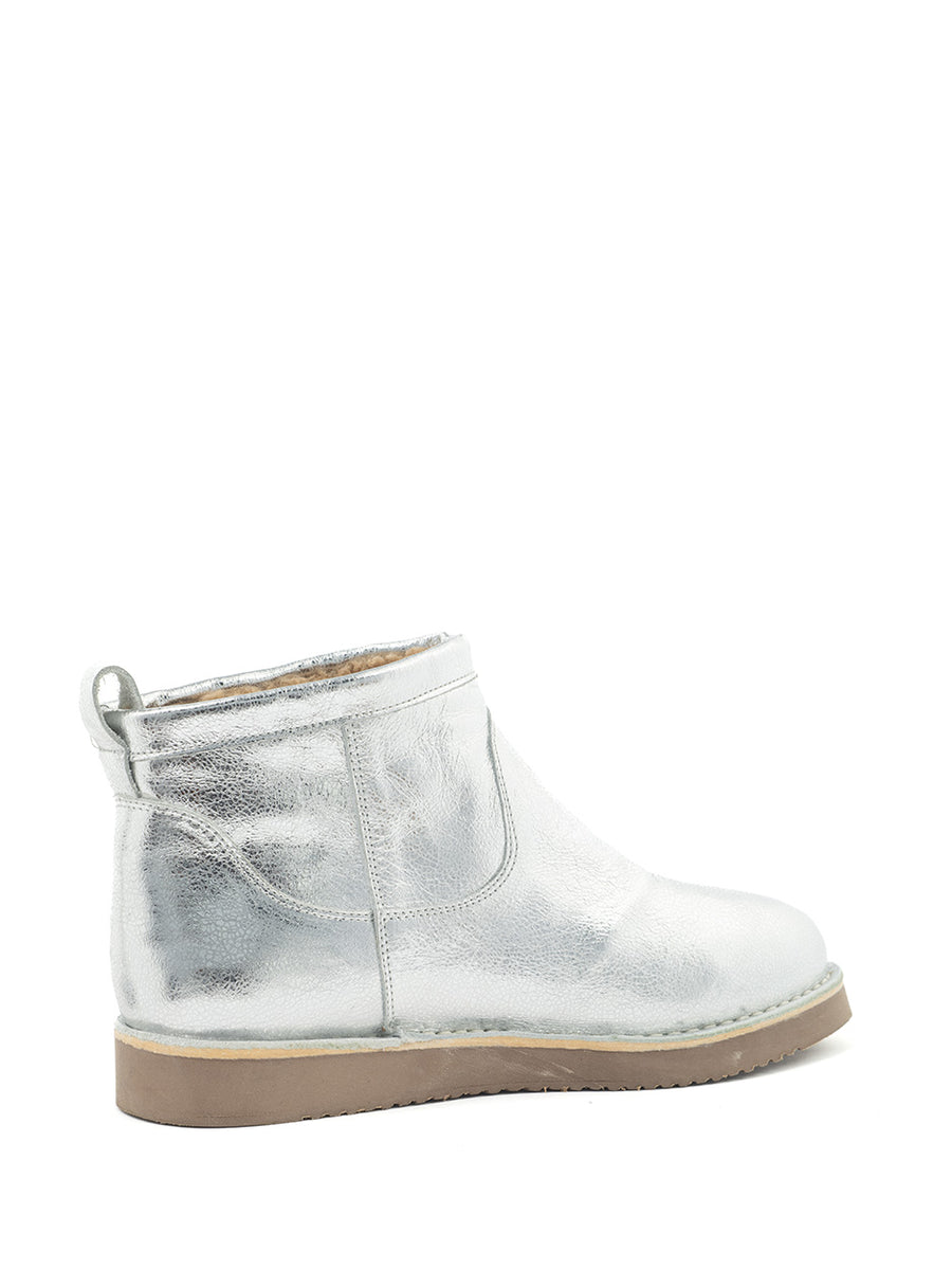 Nena | Fur Boots Silver