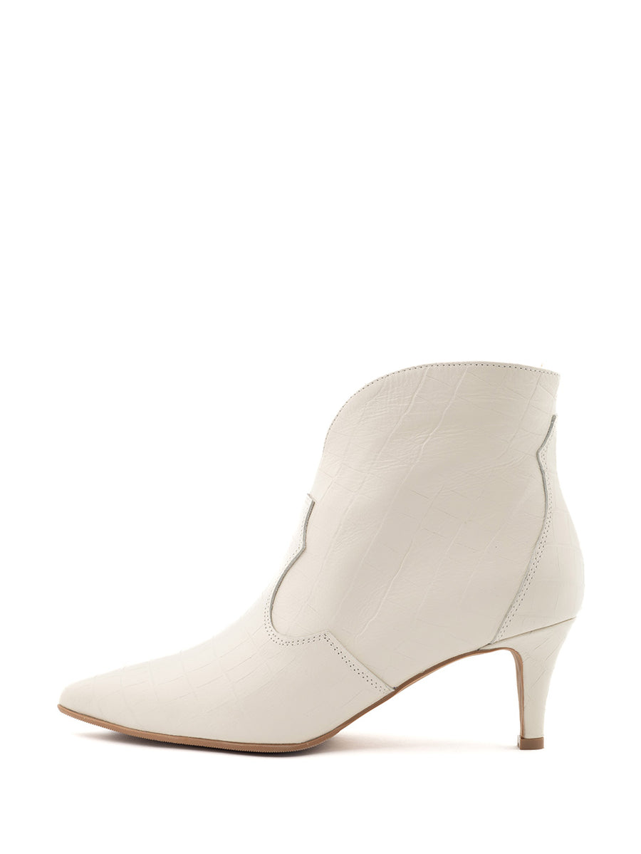 Evi | Ankle boot Off white