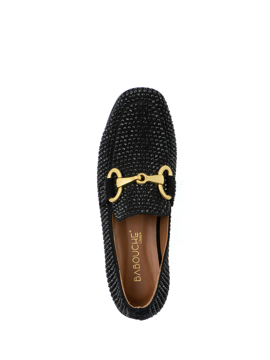 Esra | Loafer Black Crystal