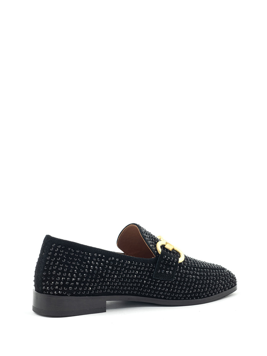 Esra | Loafer Black Kristal