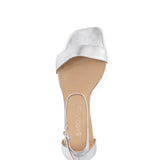 Amber | Sandalette Silber