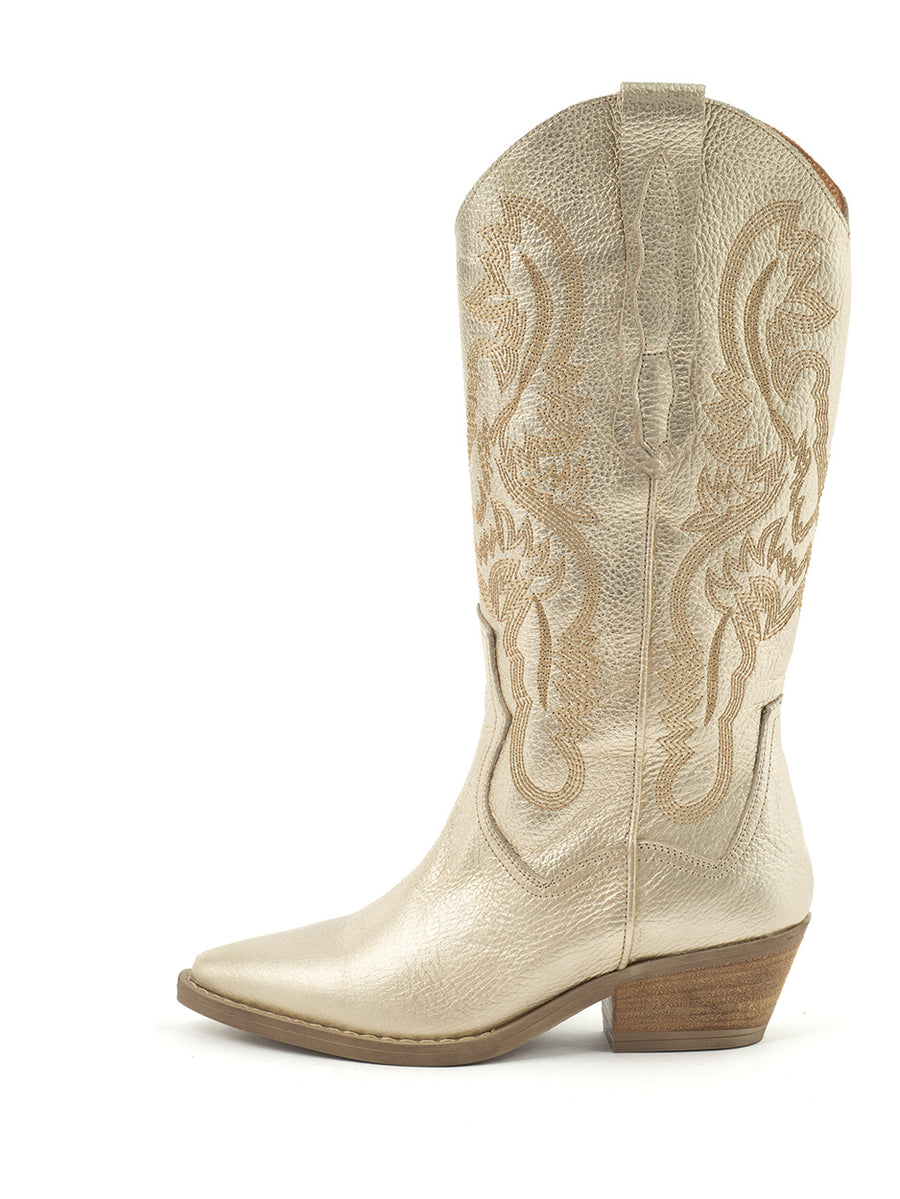 Jinte Western Goud – Babouche Lifestyle