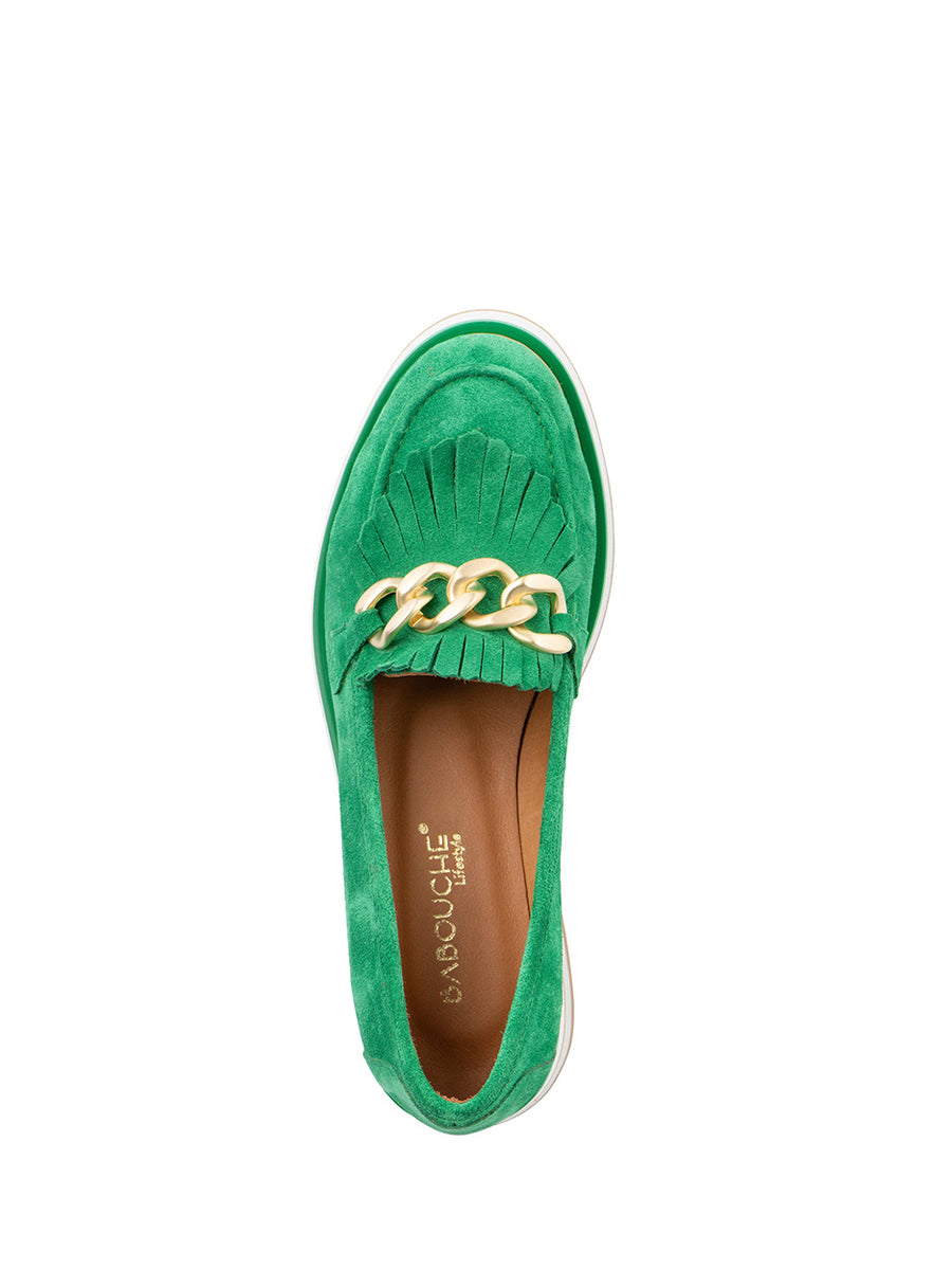 Amy | Chunky Loafer Groen