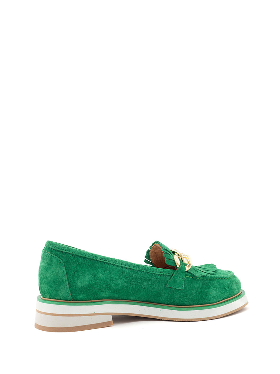 Amy | Chunky Loafers Green