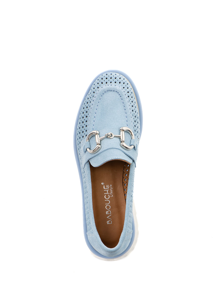 Kate | Chunky Loafer Baby Blauw