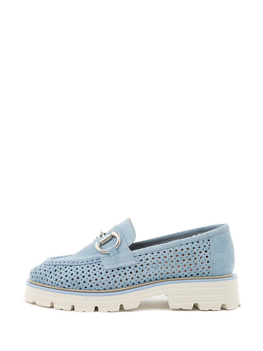 Kate | Chunky Loafer Baby Blauw
