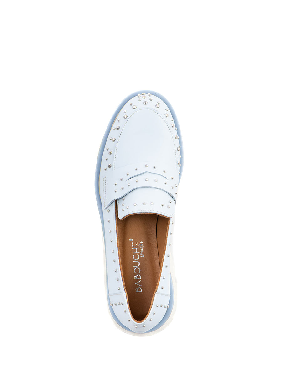 Lucy | Chunky Loafer Baby blue